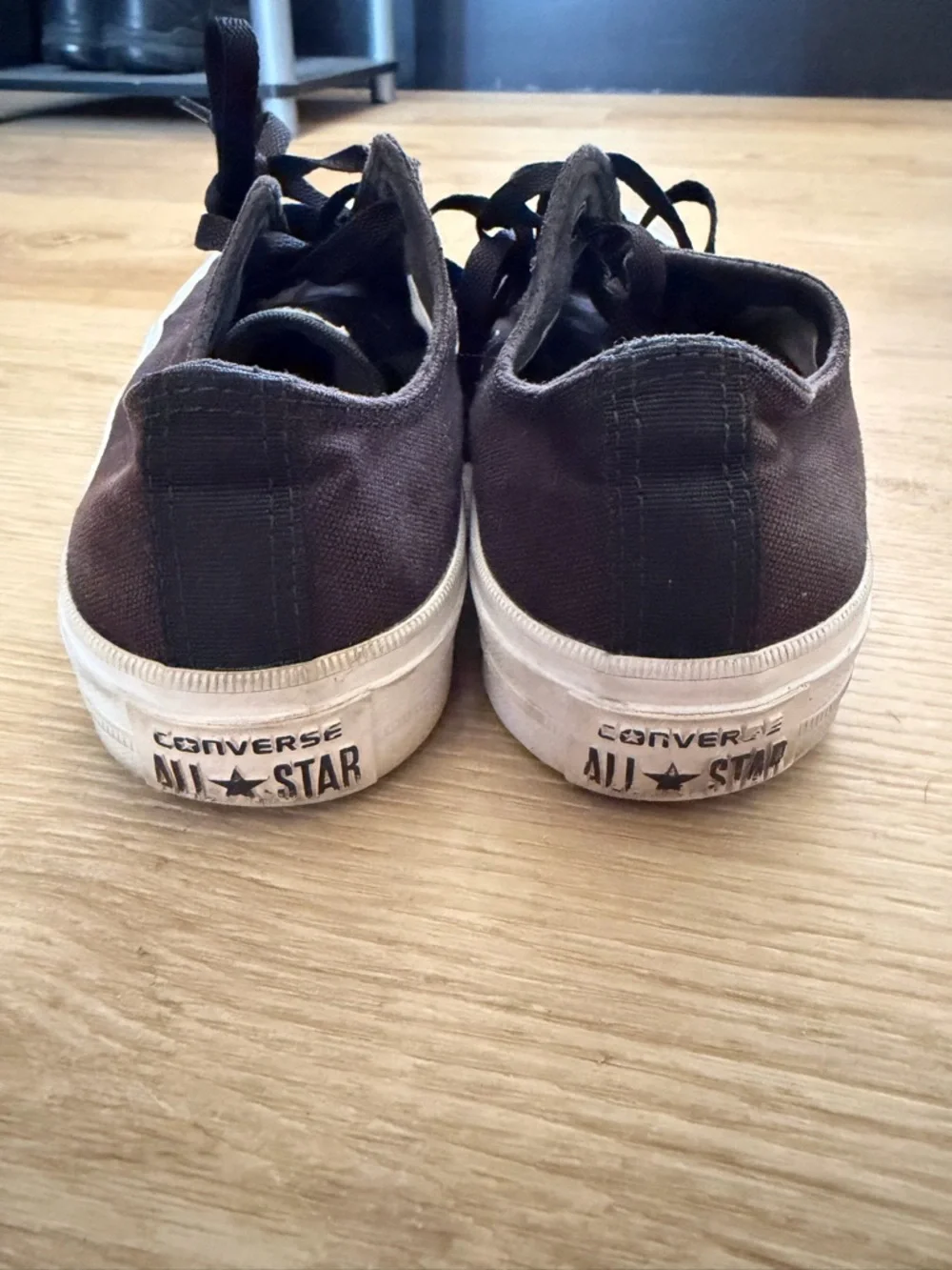 Men's Black Jack Purcell Converse Low-Top Sneakers with White Toe - Picture 5 of 6